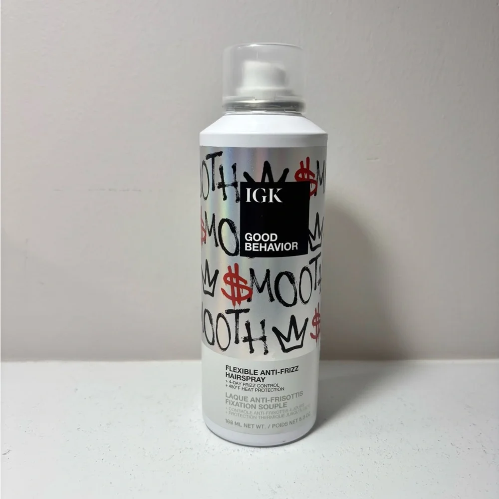 IGK Good Behavior Flexible Anti-Frizz Hairspray 5 Oz New